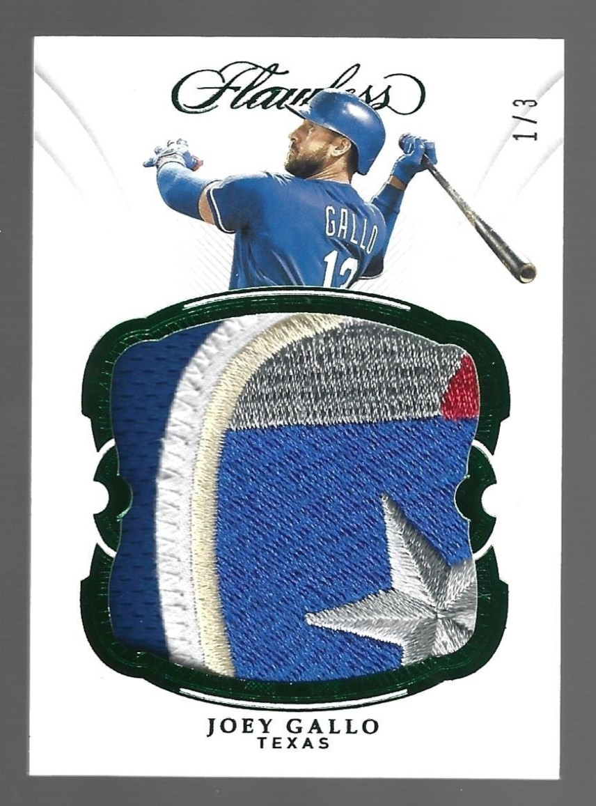 Joey Gallo 2019 Panini Flawless Memorabilia Jumbo Patch 1/3