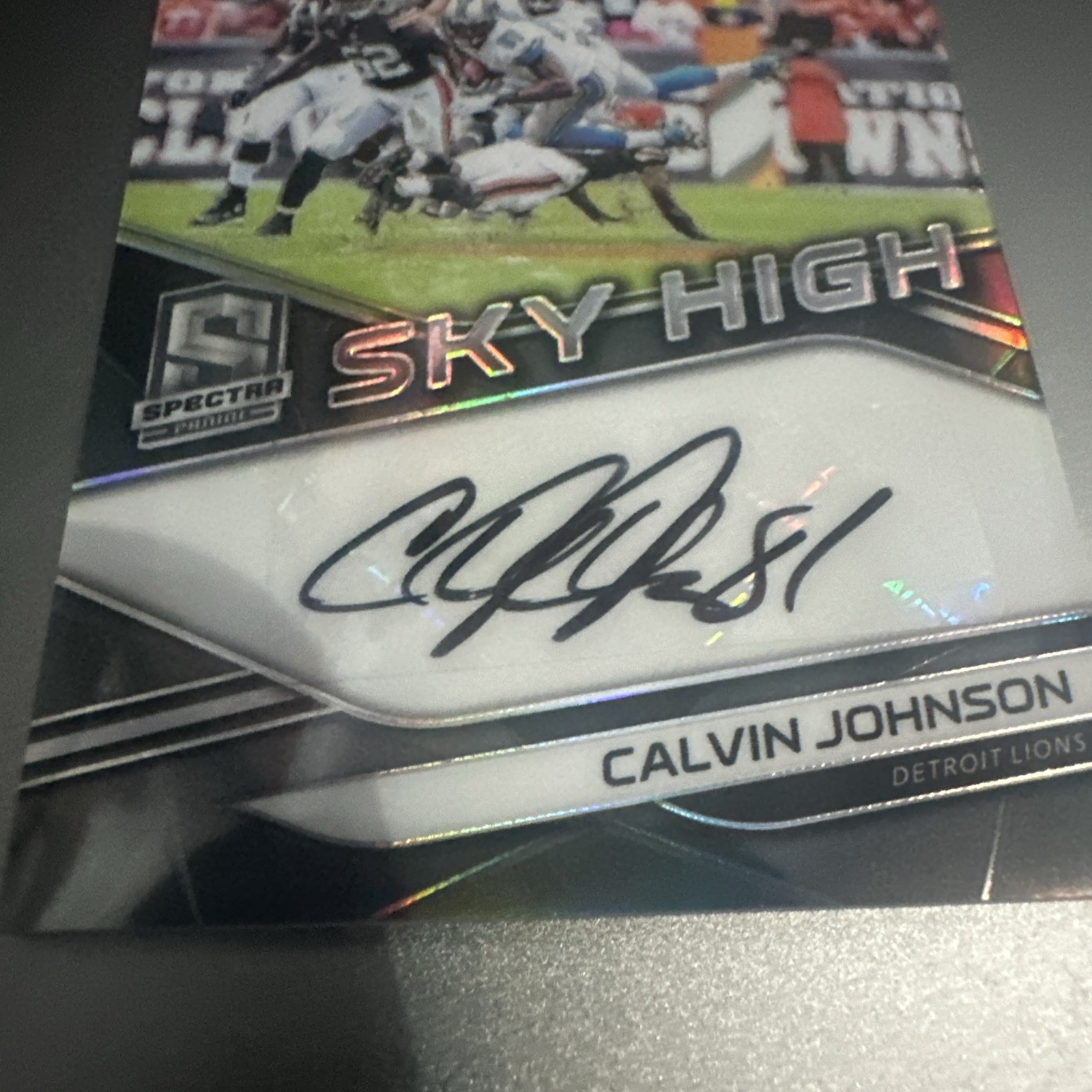 2019 Panini Spectra – Sky High Signatures Calvin Johnson #SH-CJ /15 (AU)