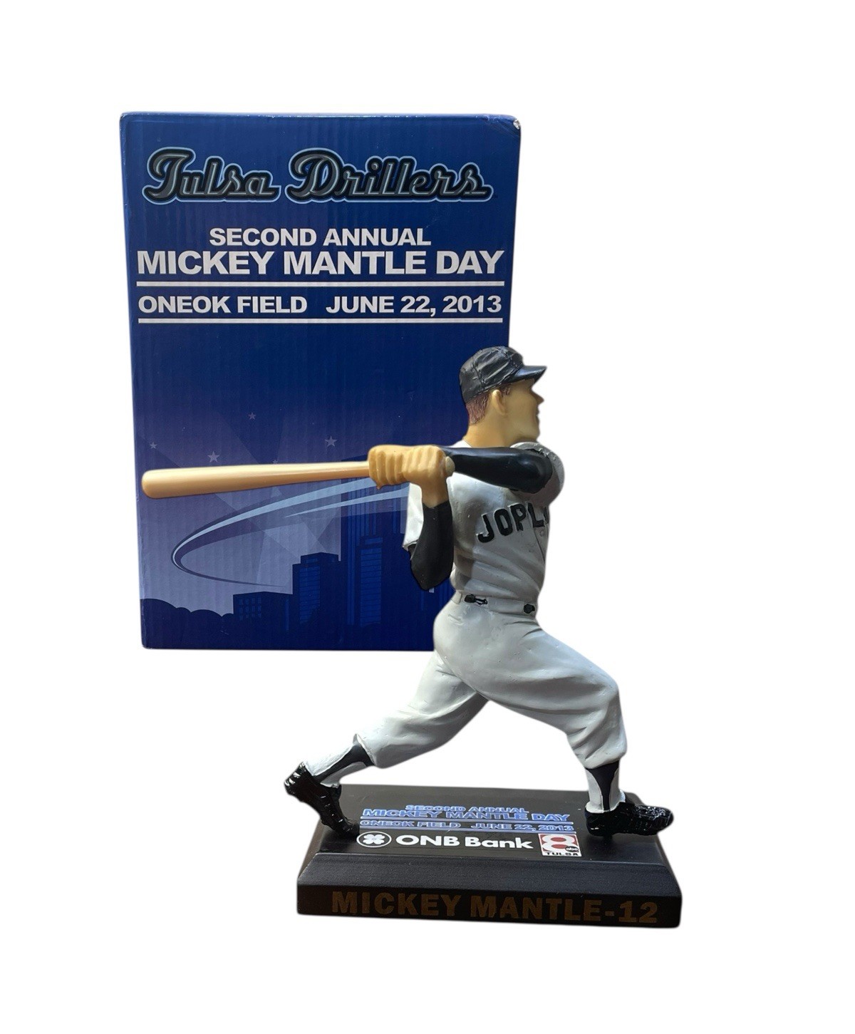 Tulsa Drillers Second Annual Mickey Mantle Day Limited Edition 312/1500 Figure