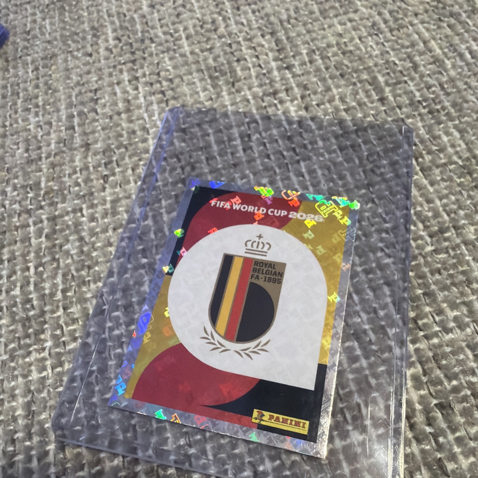 2026 Panini FIFA World Cup Sticker Belgium Team Logo #BEL 1 -US Edition