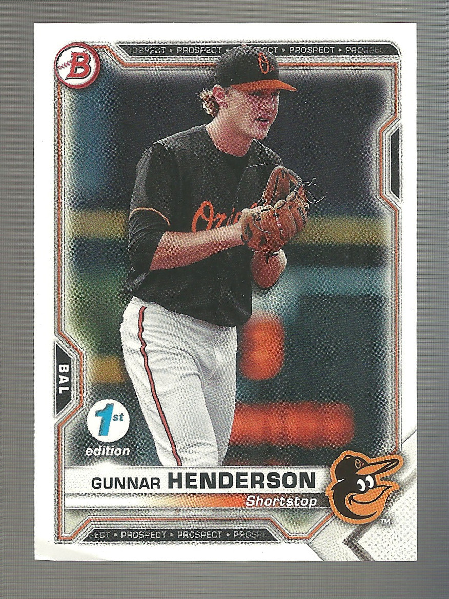 2021 Bowman 1st Edition – Gunnar Henderson #BFE-49 (RC)