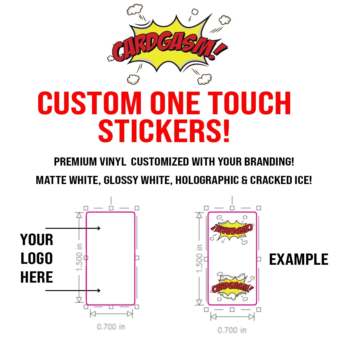 Custom One Touch Stickers – 100 Stickers (.7″ x 1.5″) – See Details