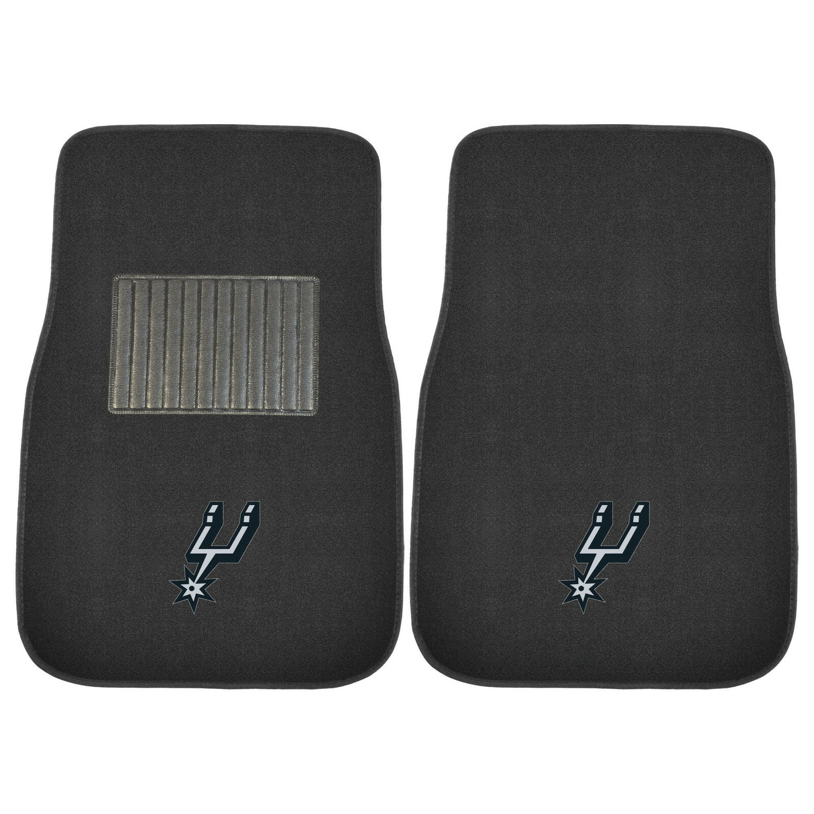 4PC NBA San Antonio Spurs Car Truck Black All Weather Carpet Floor Mats Set