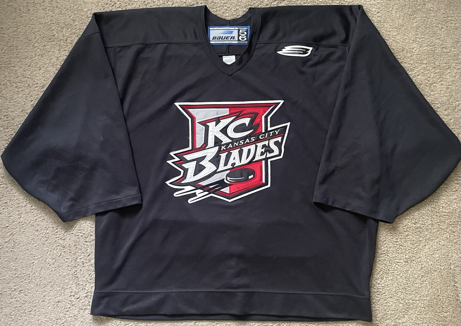 Patrick Lalime Practice Jersey – Kansas City Blades Worn Ottawa Senators