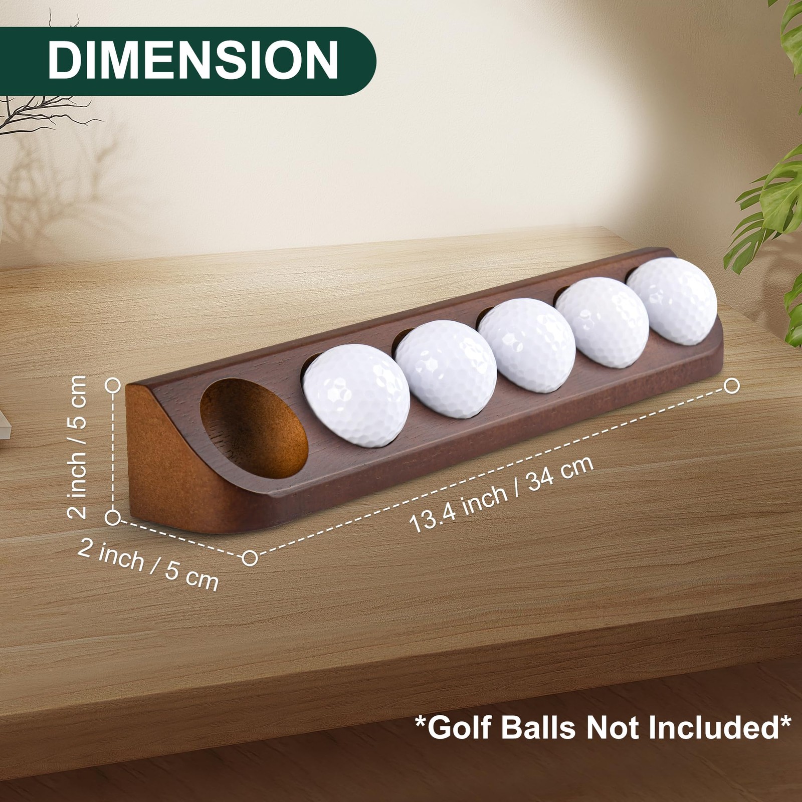 2 Pack Golf Ball Display Case Wall Mount For 12 Balls Tabletop Decor PC