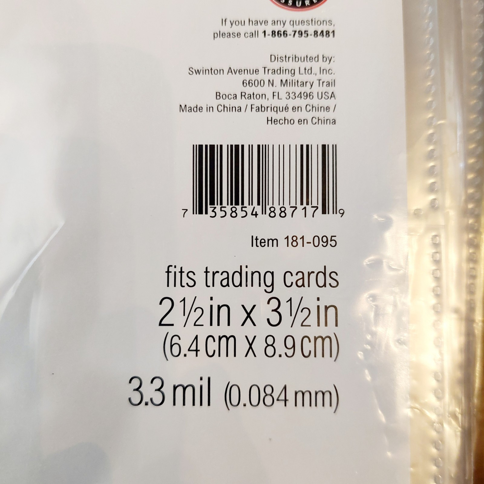 4 Packs of Trading Card Protective Pages 2.5″ X 3.5″ Thick New P4