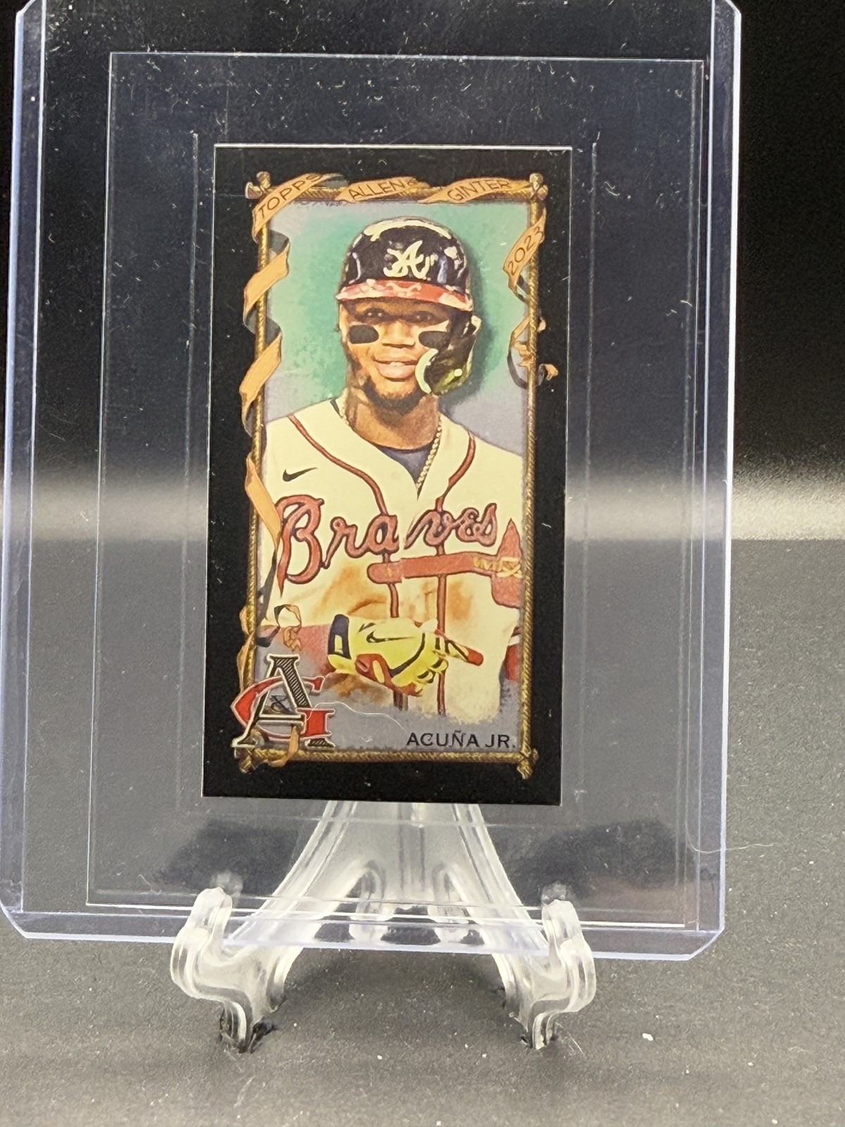 RONALD ACUNA JR. 2023 Topps Allen & Ginter Mini Black Border #37