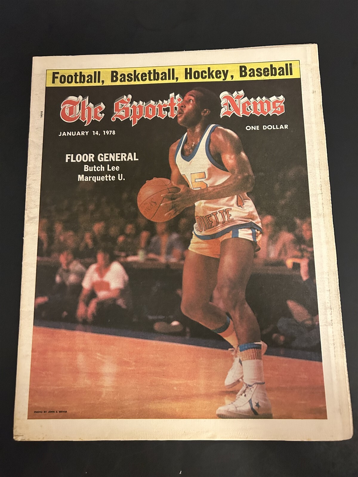 1978 Sporting News MARQUETTE WARRIORS Butch LEE No/Label NCAA #1 FLOOR GENERAL