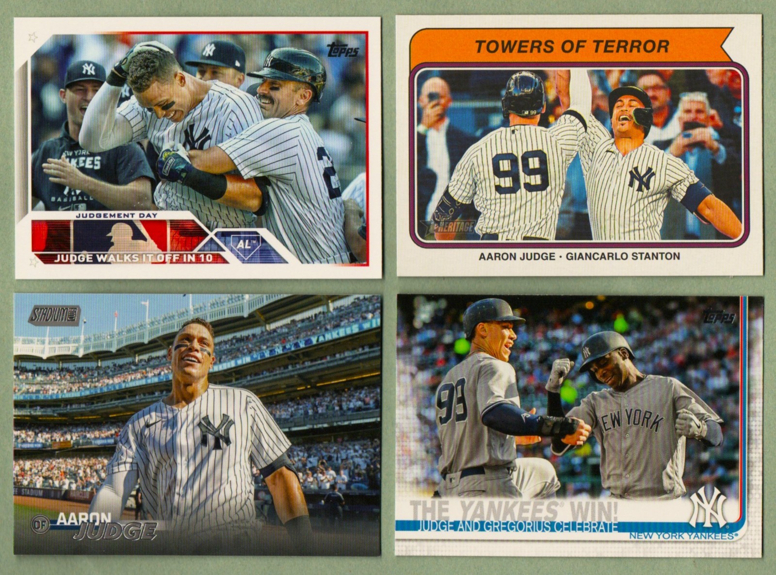 AARON JUDGE 53 Different Baseball Cards 2018 thru 2026