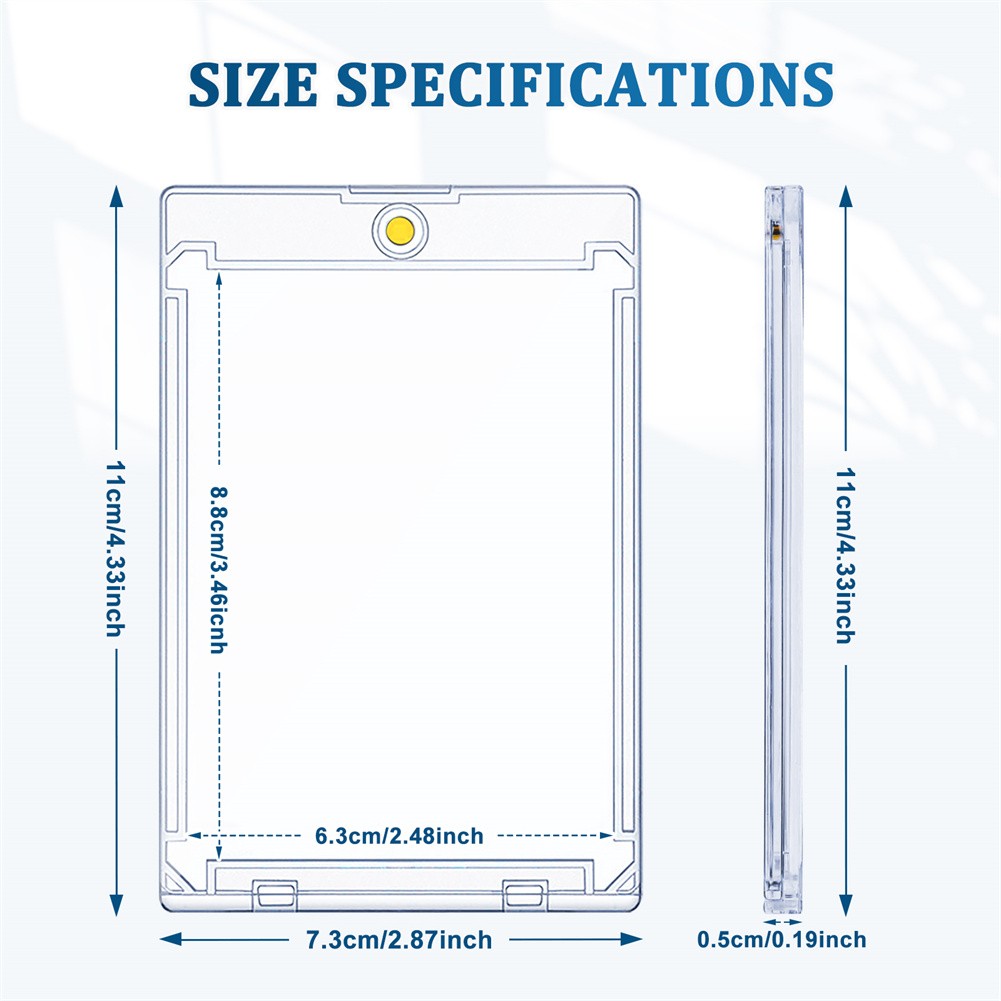150ct Magnetic Trading Sports Card Holder 35pt One-Touch Hard Case UV Protection