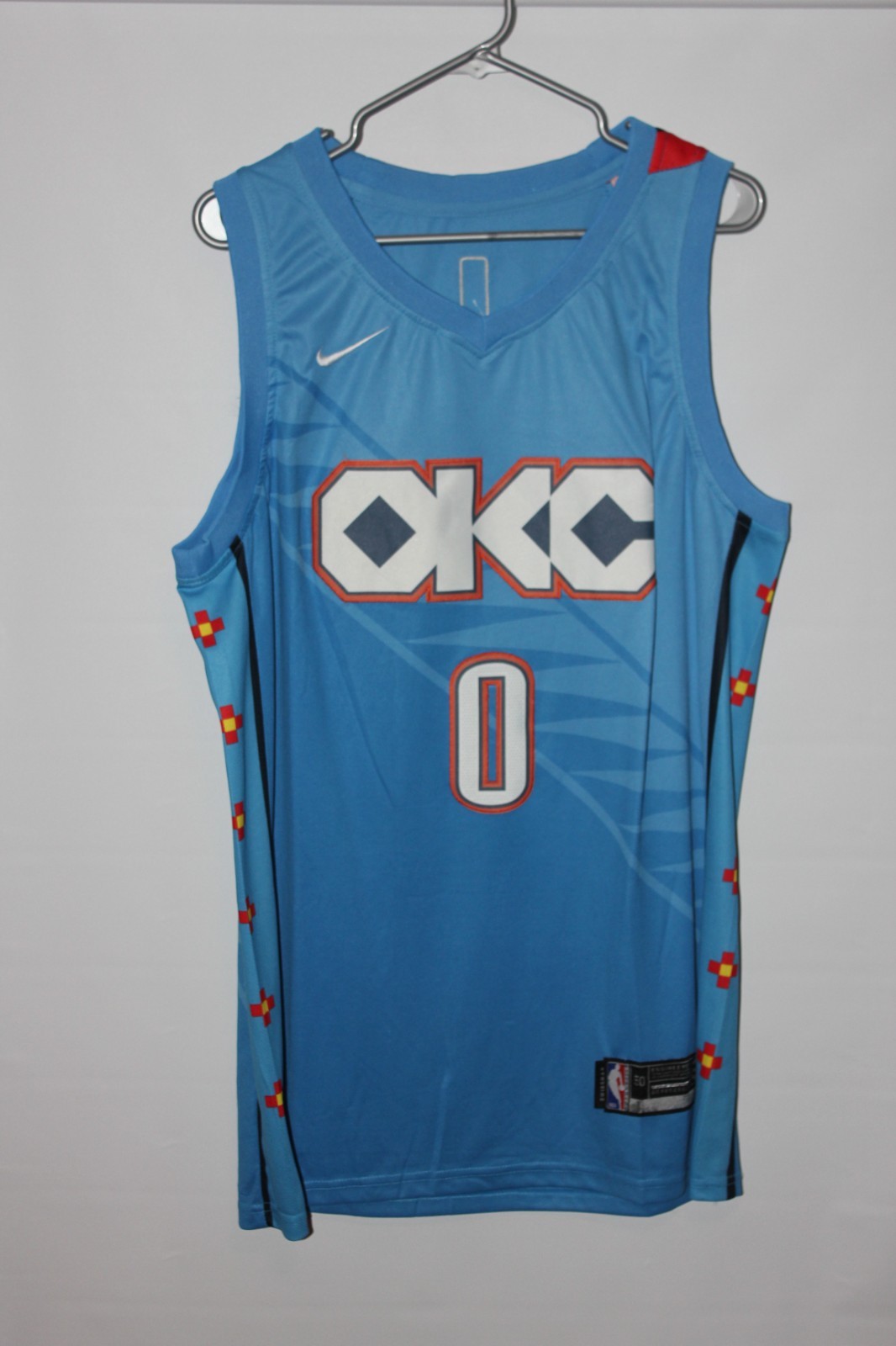 blue Oklahoma City Thunder Russell Westbrook (0) stitched jersey (NWOT) – XL