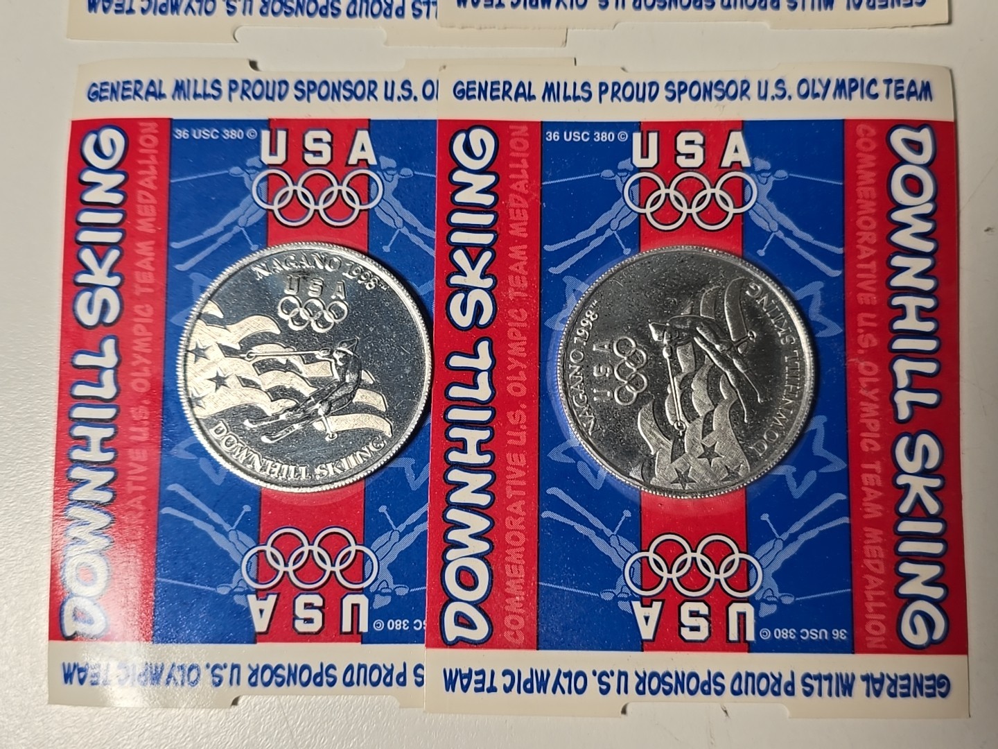 Vintage Lot of 13 General Mills Commemorative Olympic Sports Medallions