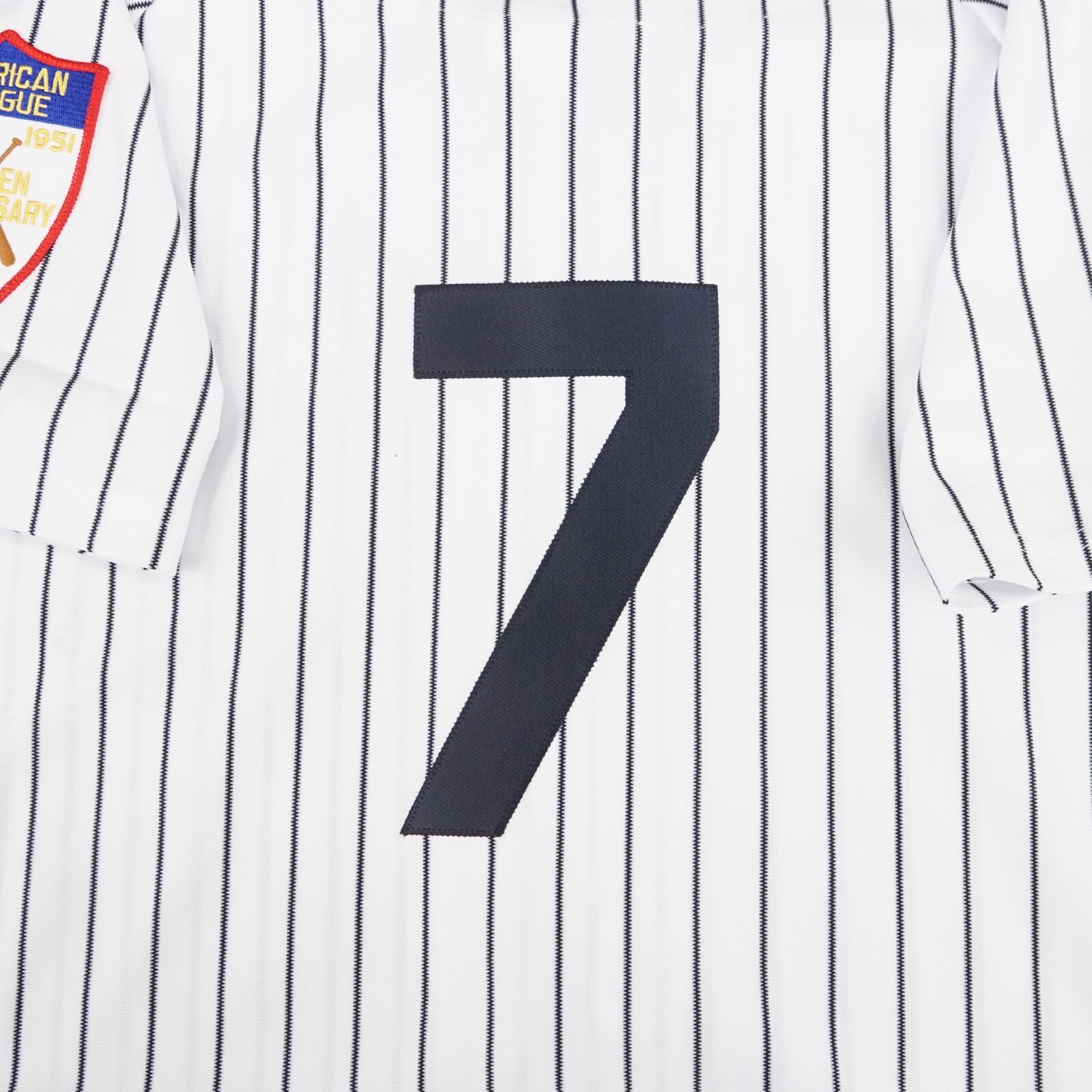 Mickey Mantle 1951 New York Yankees Cooperstown Men’s Home White AL 50th Jersey