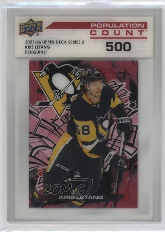 2025-26 Upper Deck Series 2 Population Count 500 Kris Letang #PC-42 1s6k