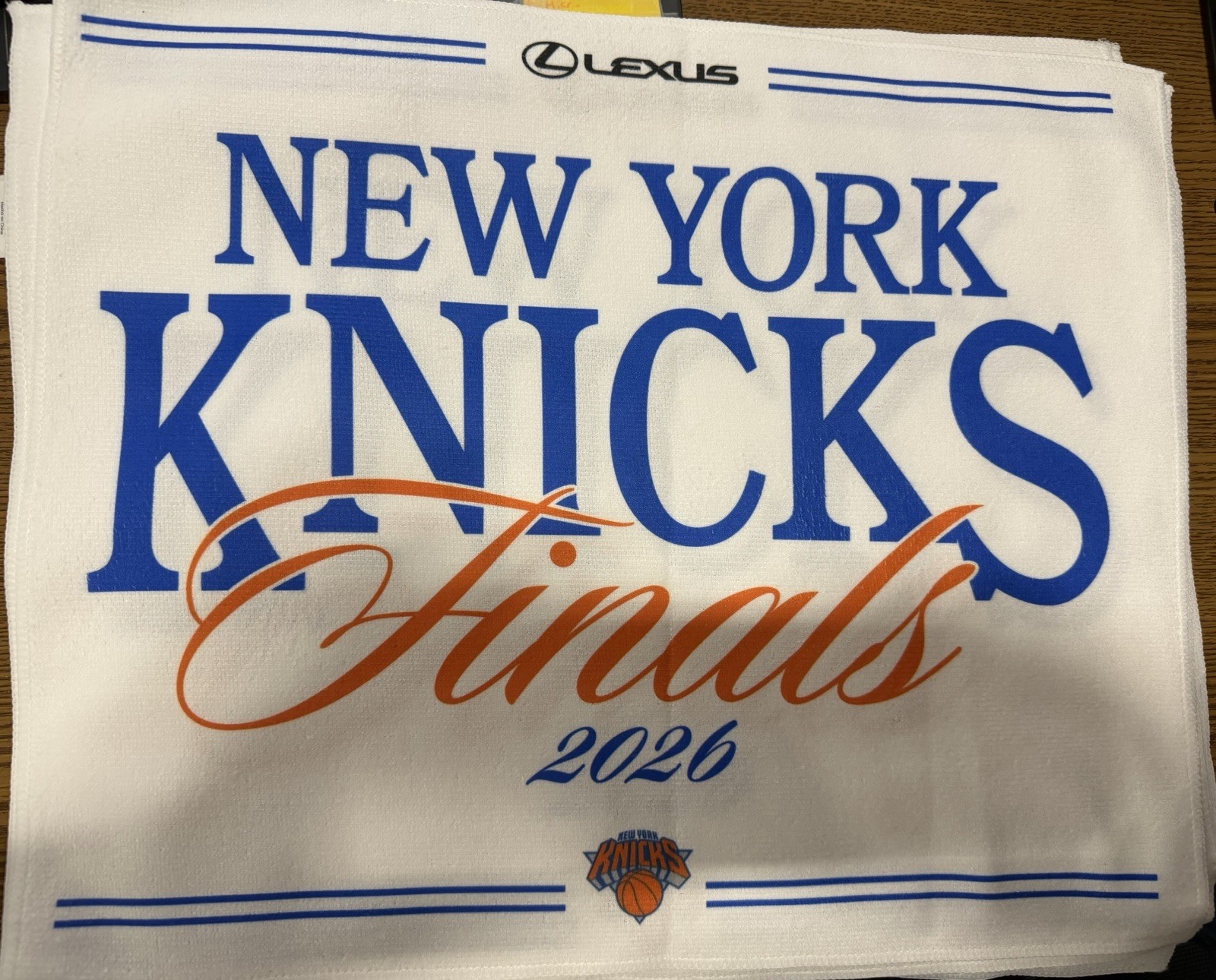 NY Knicks 2026 Finals Rally Towel. Game 4