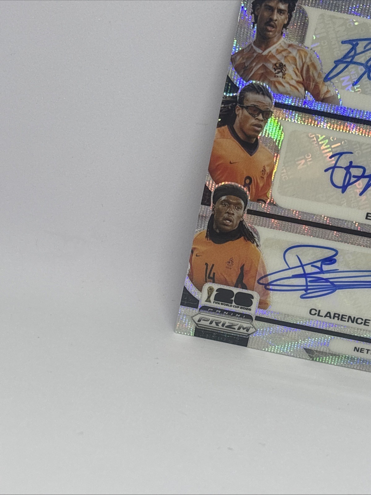 2026 FIFA Prizm – Rijkaard, Davis, Seedorf Triple Auto Prizm Netherlands #TS-FEC