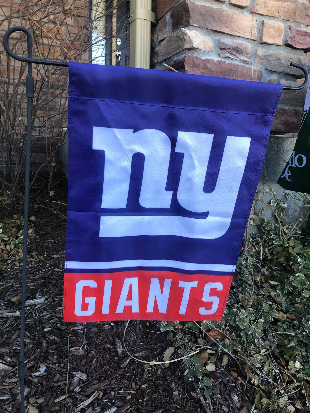 New York Giants Double Sided Garden Flag Banner 12 x18