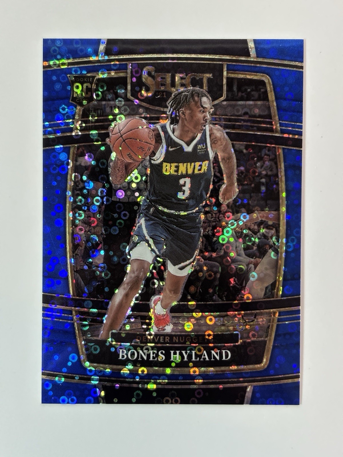 2021 Select Bones Hyland Blue Fast Break Concourse /25 Nuggets RC