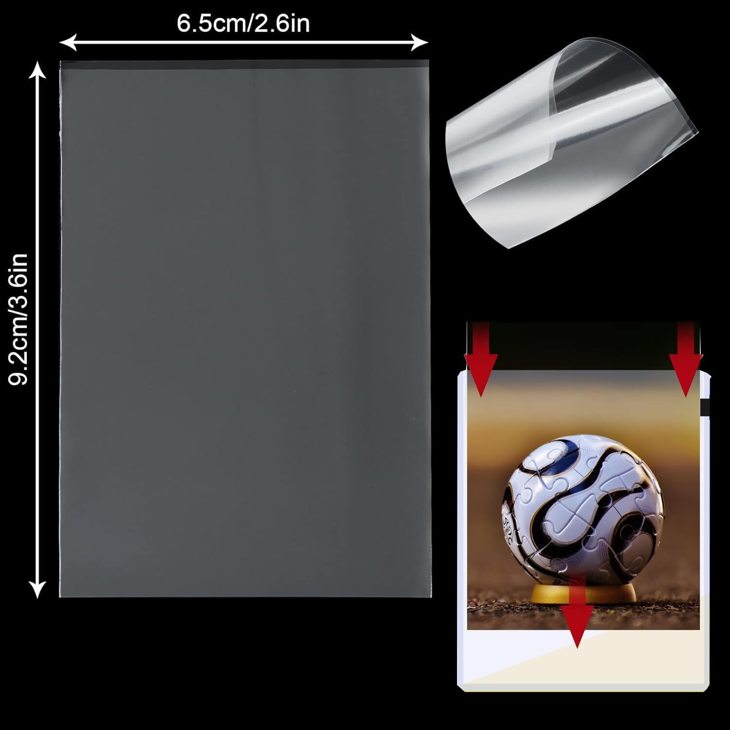1000 PCS Penny Sleeves, Clear Card Sleeves Soft Pokemon Card Sleeves, Sports …