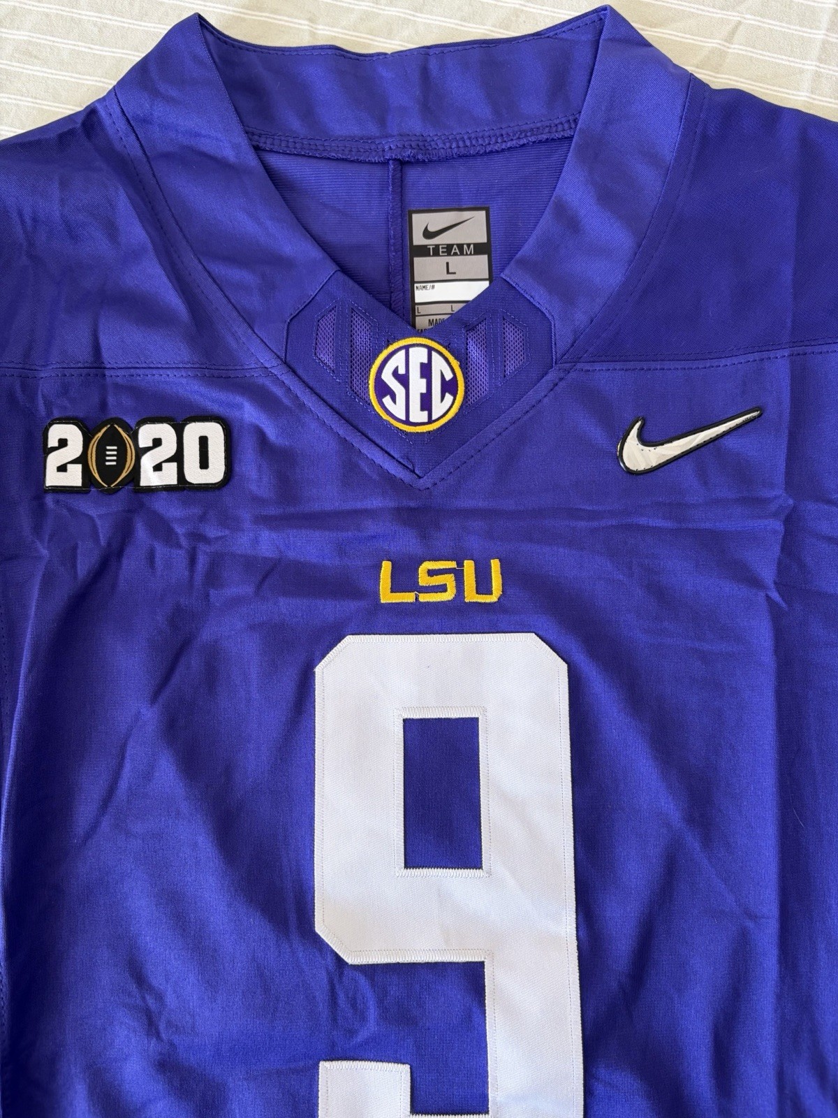 Joe Burrow LSU Tigers 2020 National Championship Jersey! SHIPS SAME DAY!
