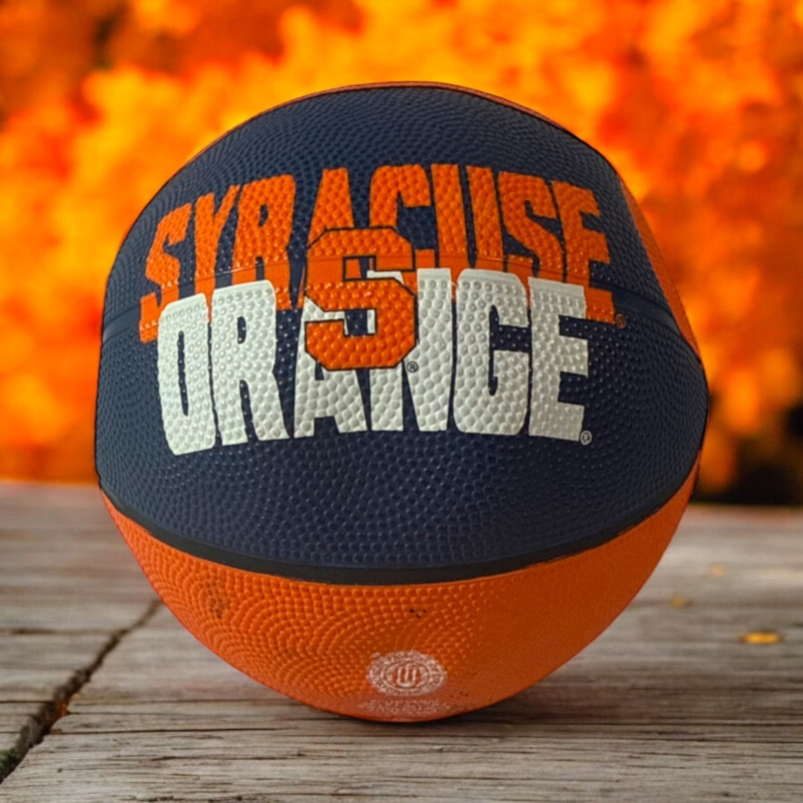 Syracuse Orange Small 7 inch Baden Orange and Blue Basketball Deflated