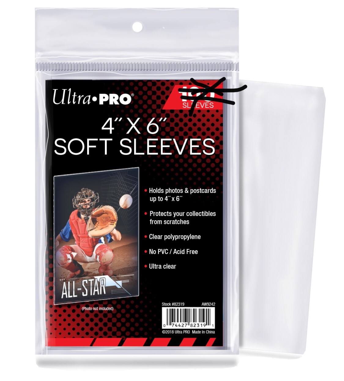 ULTRA PRO 4”X6” SOFT SLEEVES **5** SLEEVES PRE ORDER *NOT 100 PACK*