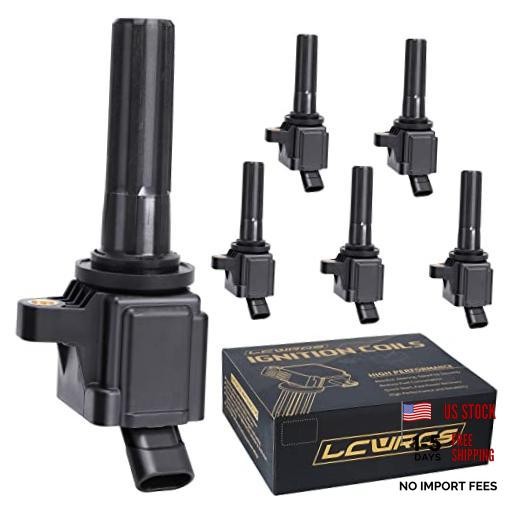 LCWRGS Set of 6 Ignition Coils for Chevy Trailblazer GMC Envoy 4.2 L6 UF497 |