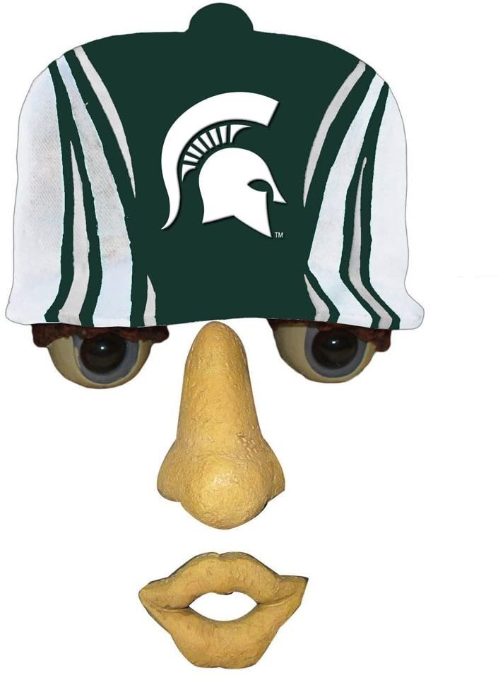 Michigan State University Spartans Forest Tree Face Ornament Resin 12×7 Inch