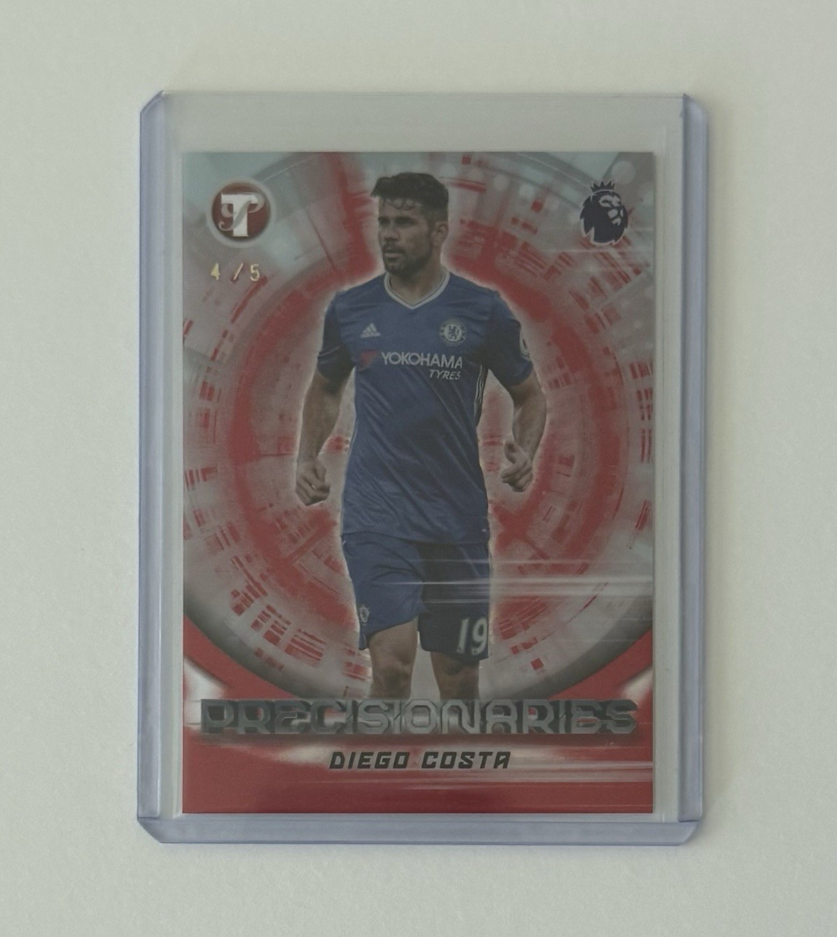 2026 Topps Pristine Premier League #PC-42 Precisionaries Diego Costa Red 4/5