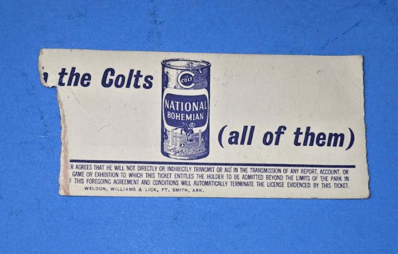 November 3, 1963 – BALTIMORE COLTS TICKET STUB vs Chicago Bears – NICE!