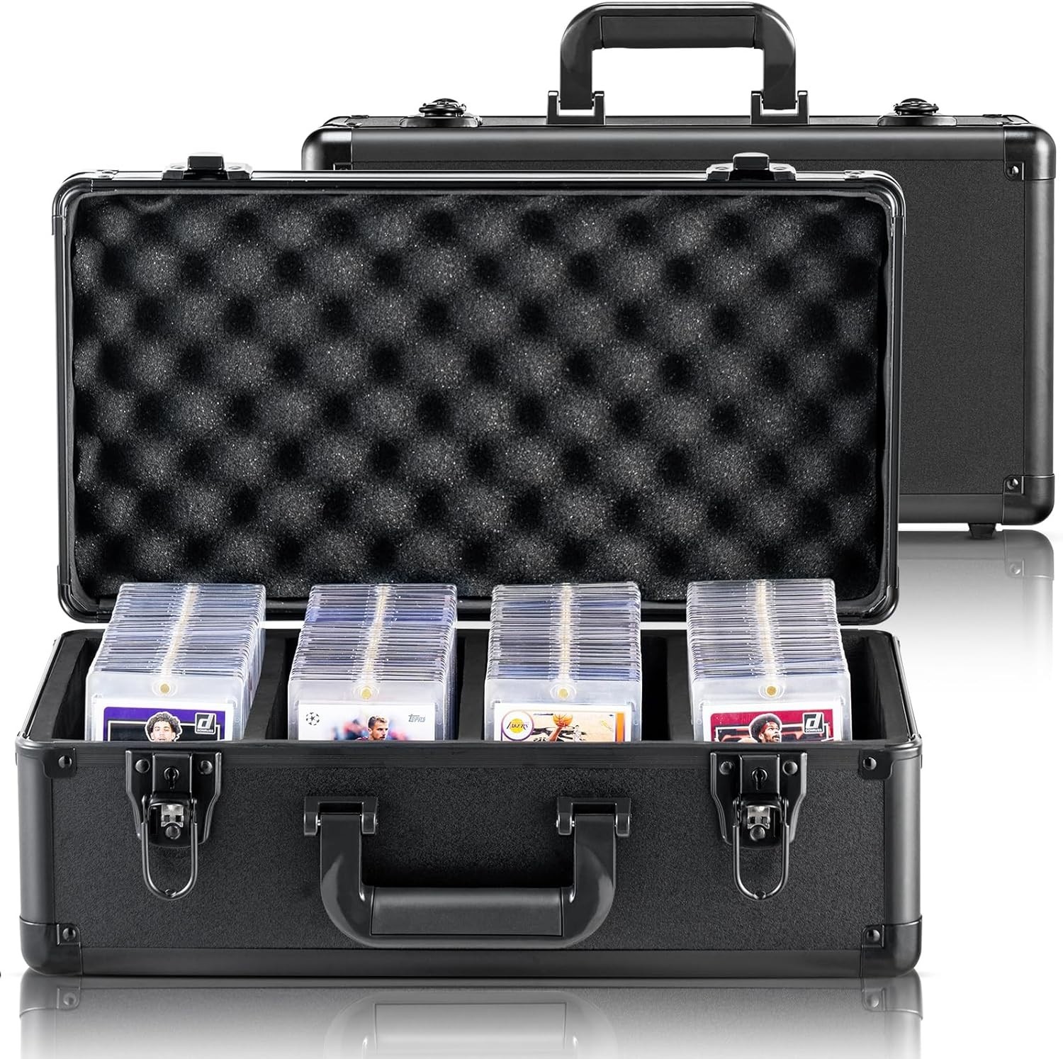 108 PSA Graded Card Storage Box 4 Slots Sports Card Holder-Case Key Lock-USA