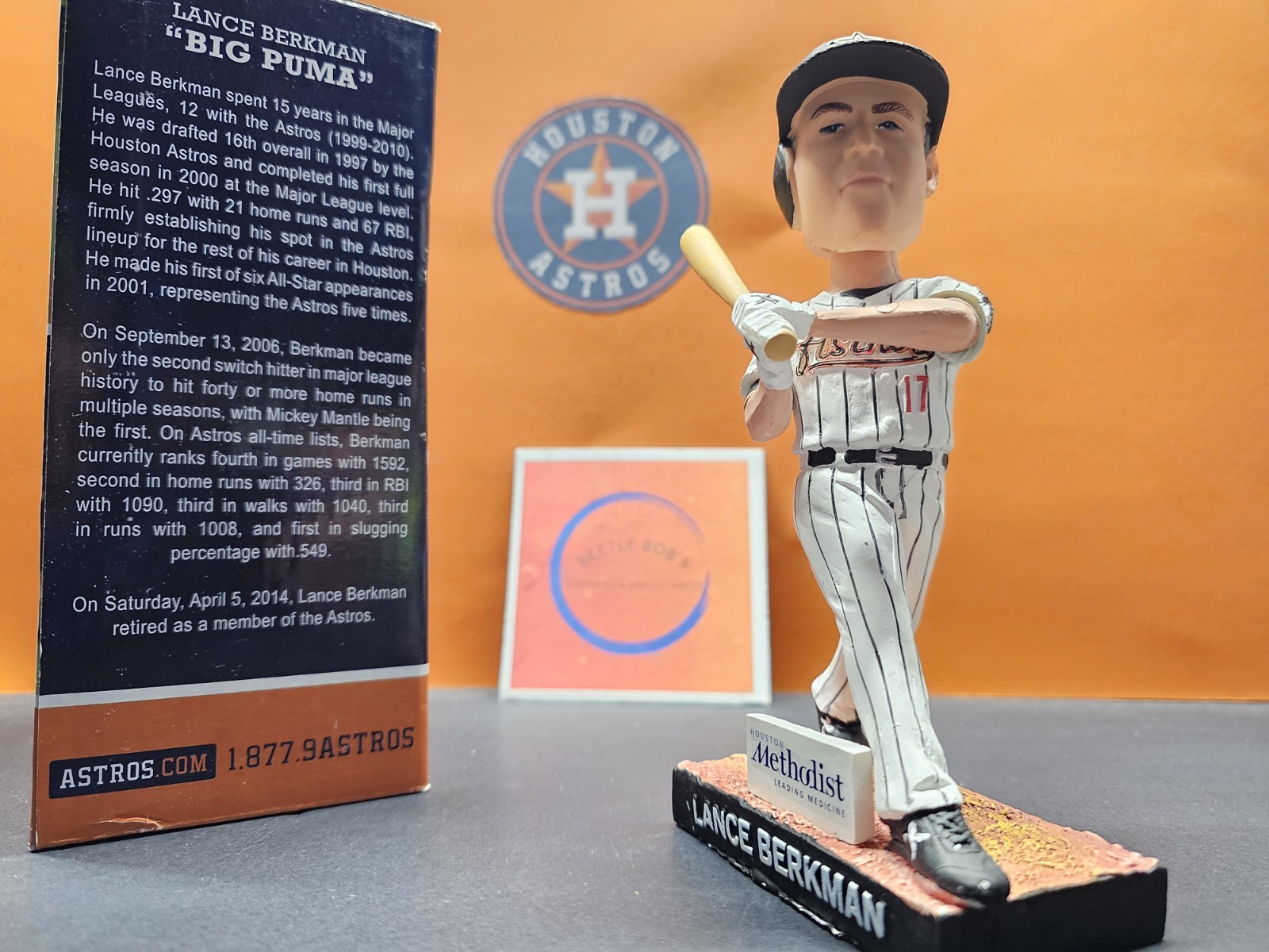 Lance Berkman Houston Astros MLB 2014 SGA Bobblehead NIB Retirement Ceremony