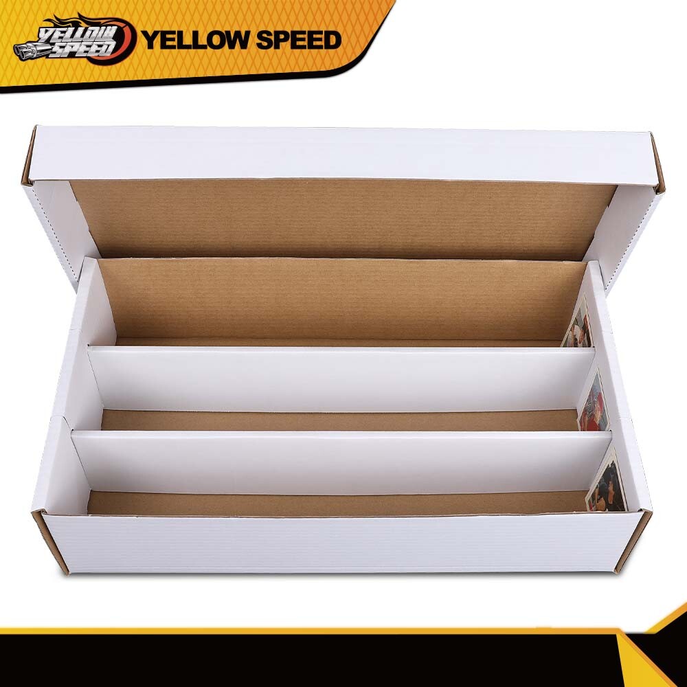 3000 Count Super Shoe Cardboard Standard Trading/Gaming Card Storage Boxes 2pcs
