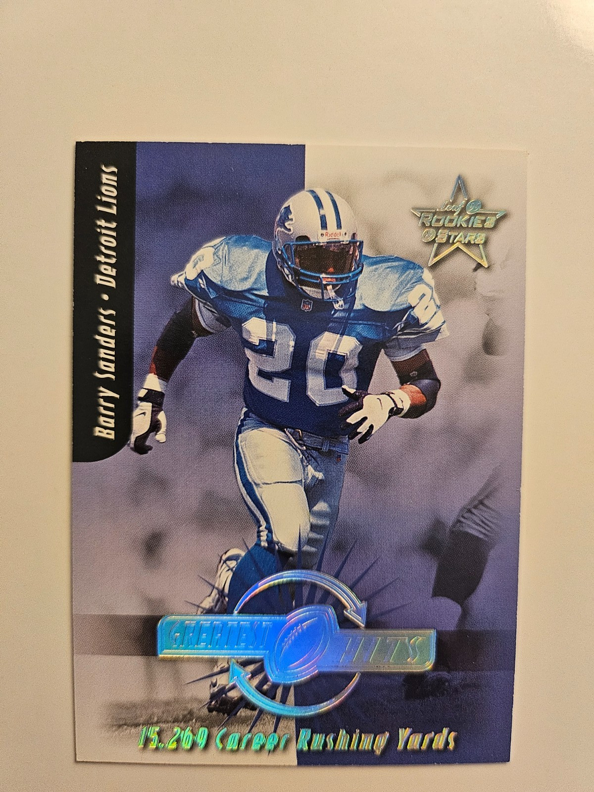 1999 Leaf Rookies and Stars Barry Sanders Greatest Hits 1317/2500 GH-22