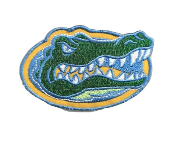 NEW 2 X 3 1/8 INCH FLORIDA GATORS IRON ON PATCH FREE SHIP