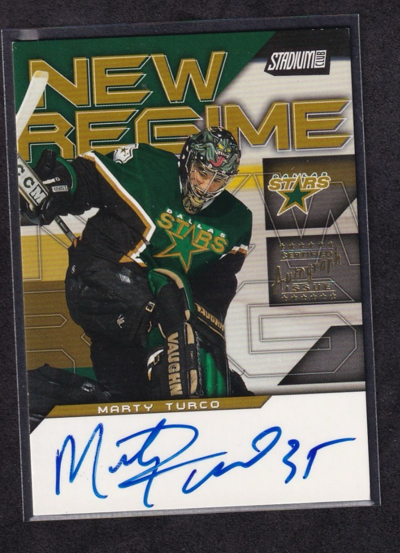 Marty Turco Auto – 2001-02 Topps Stadium Club New Regime #NRA-MT – Stars
