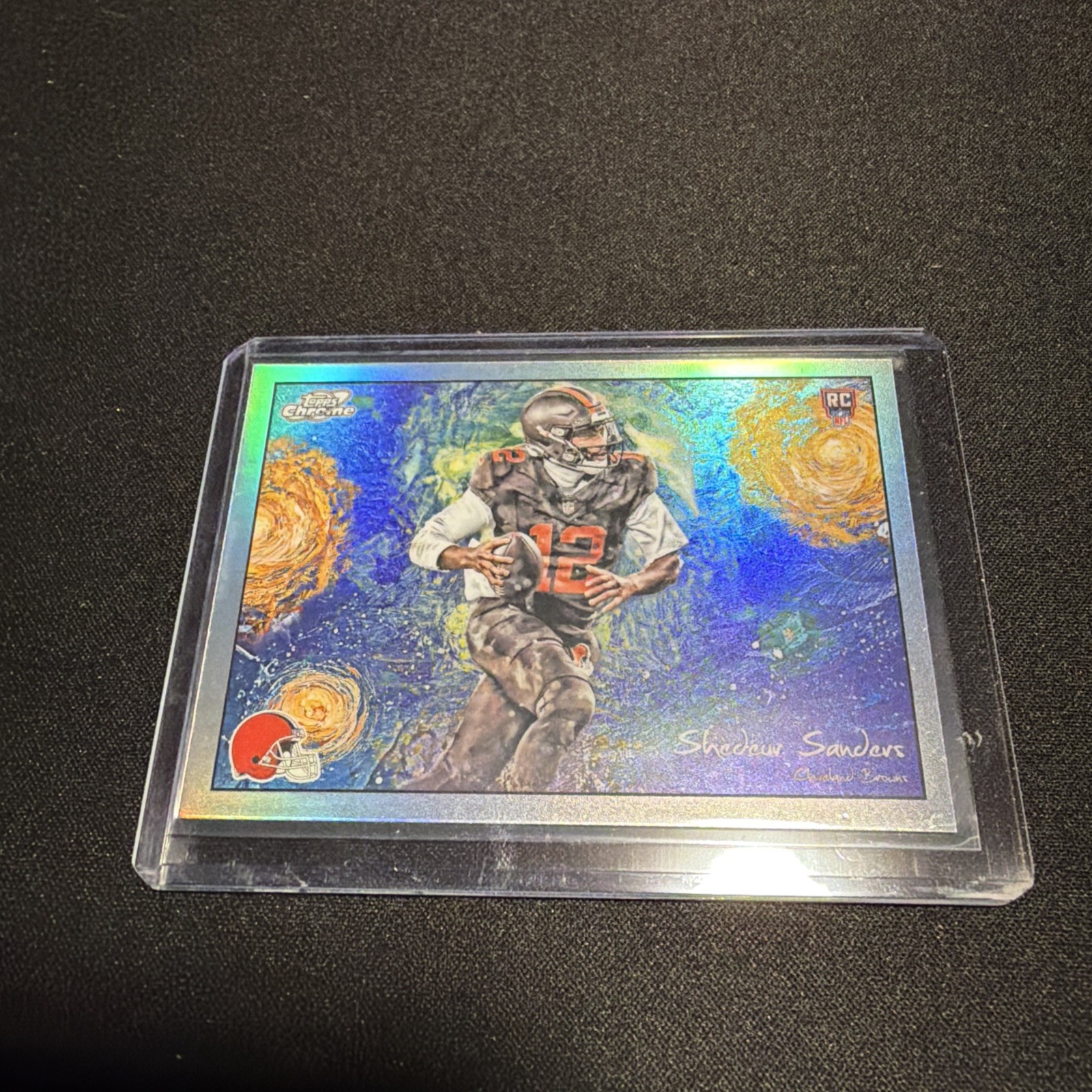 2025 Topps Cosmic Chrome Shedeur Sanders Stars In The Night Rookie Insert SP