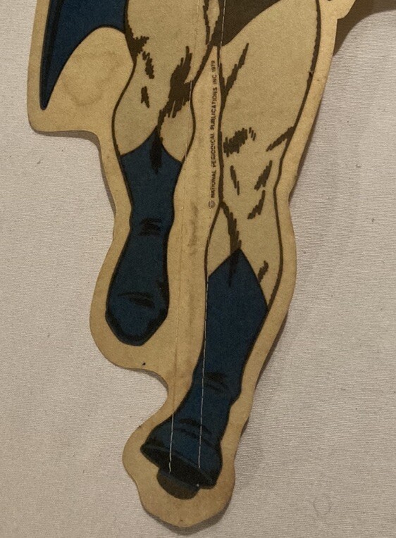 1977 Bugs Bunny Meets The Super Heroes BATMAN PENNANT Wall Flag Banner DC Comics