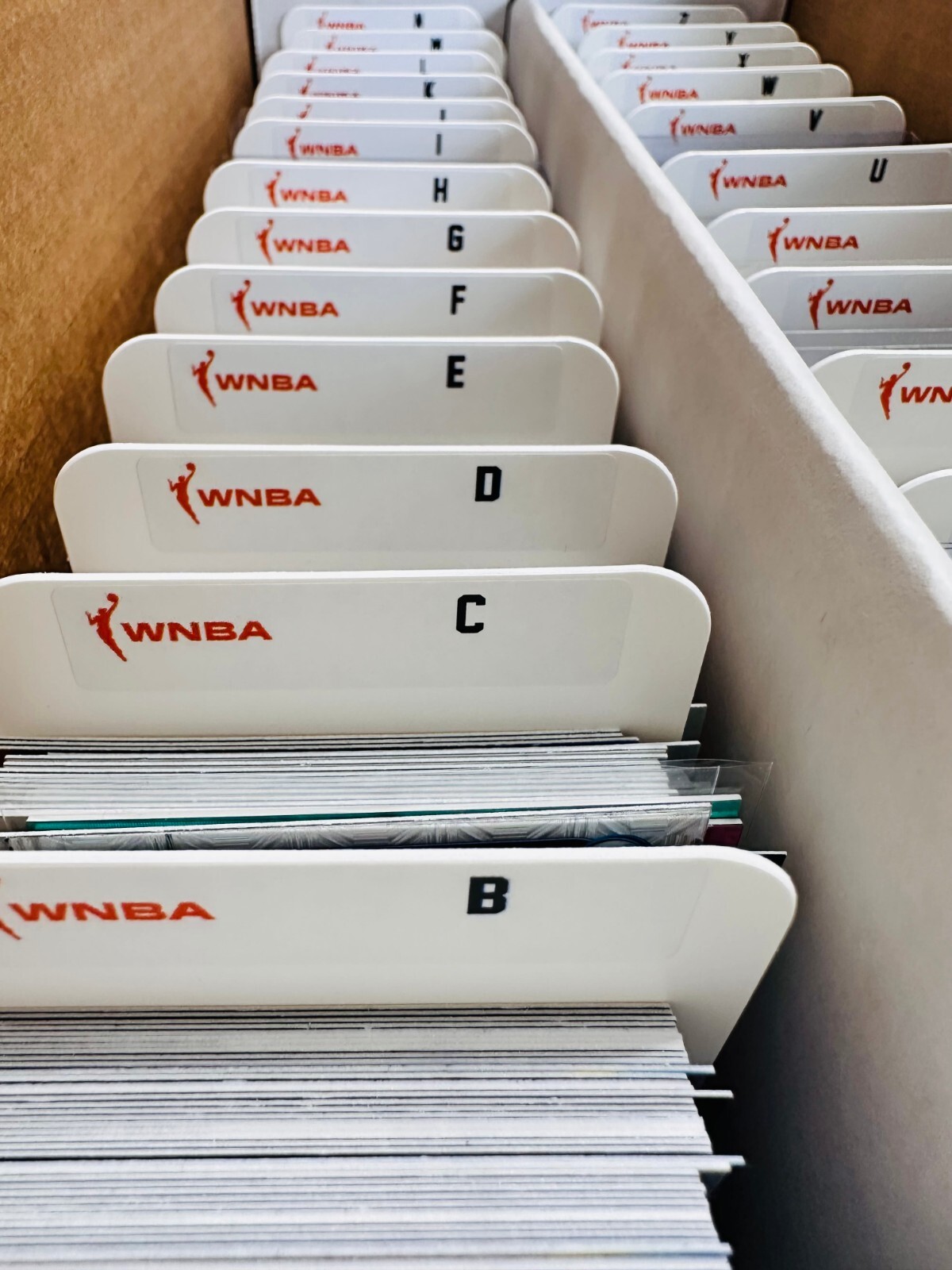 (26) TALL Sports Card Dividers with 26 FREE WNBA A-Z Labels Set
