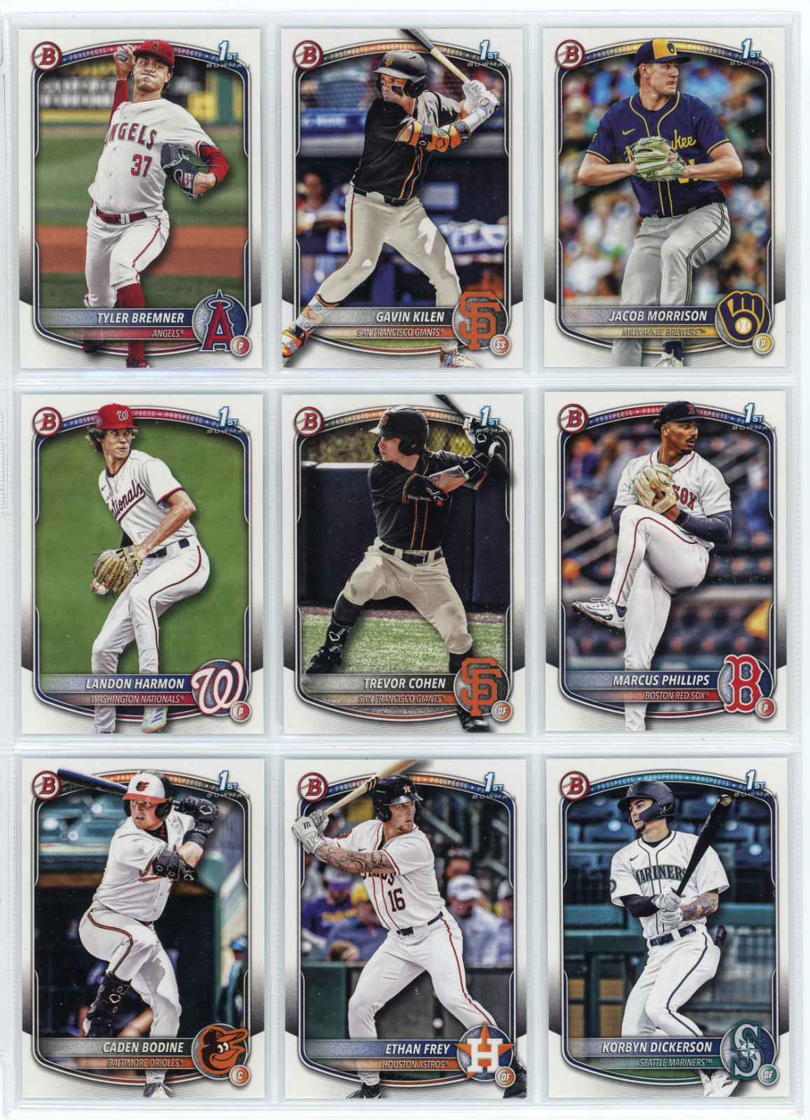 2025 Bowman Draft – Paper Base – #BD-1 – BD-200 – You Pick/Choose