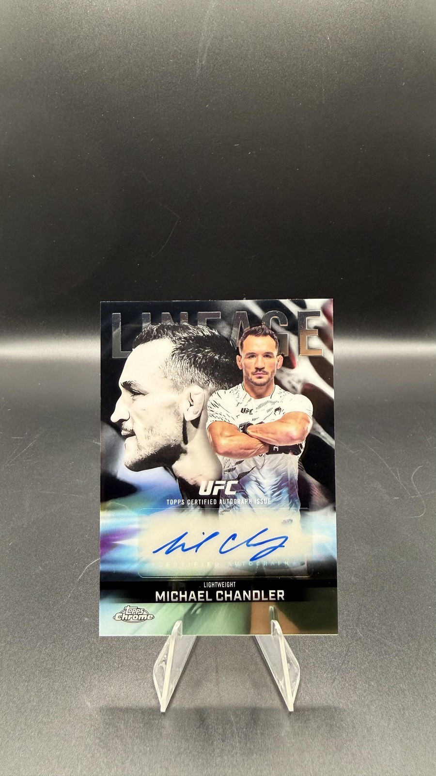 2026 Topps Chrome UFC #CCA-MC Michael Chandler Chrome Lineage Autographs