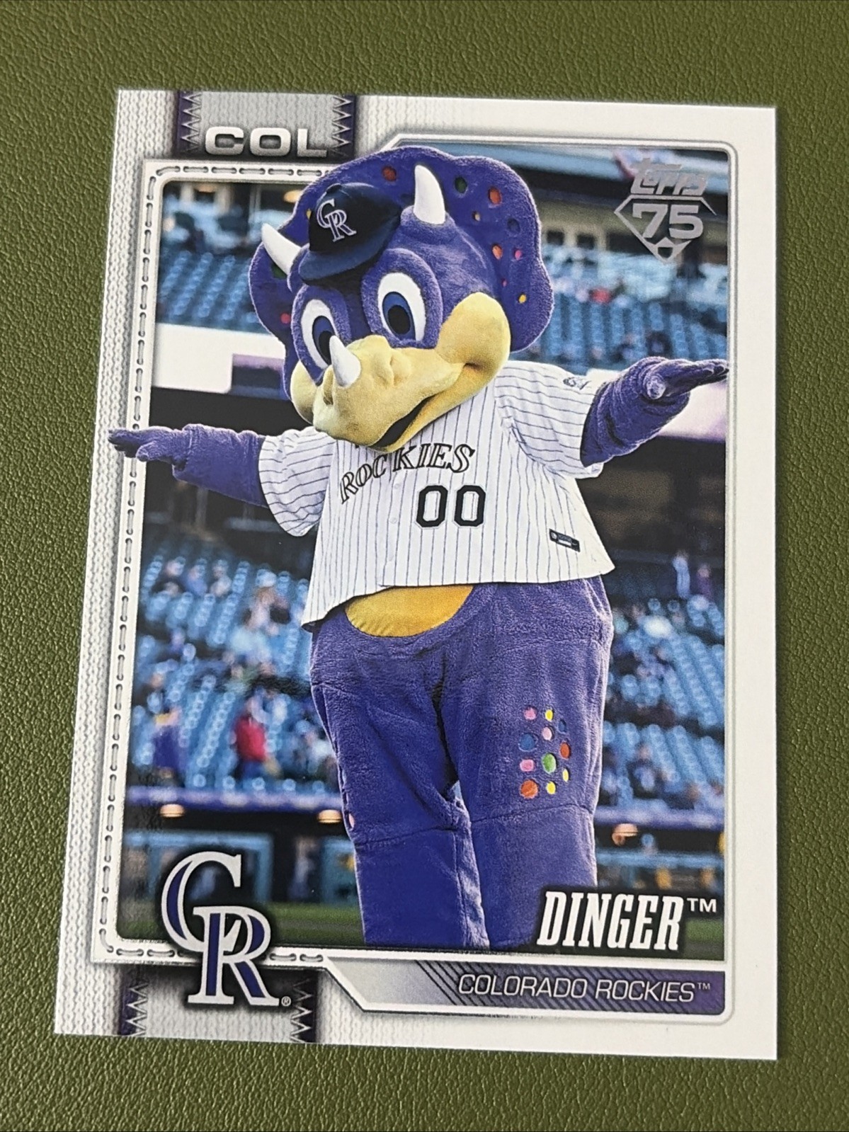 2026 Topps Series 1 Celebration – Mascots Dinger #M-4