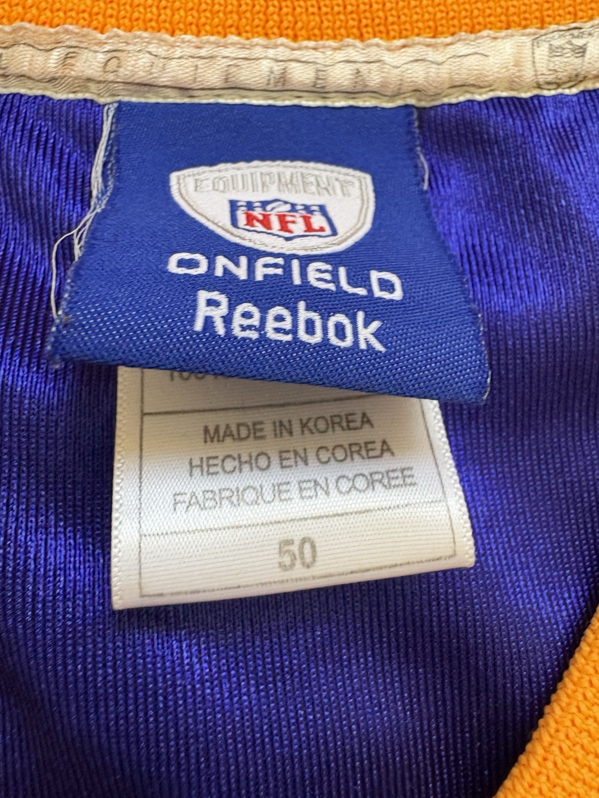 Minnesota Vikings #12 Percy Harvin Men’s Onfield Reebok Jersey Stitched Size 50