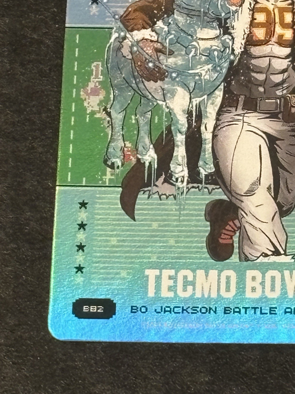 2026 Battle Arena Tecmo Bowl Reindeer Hunter Myles Garrett B82 Blue Battlefoil
