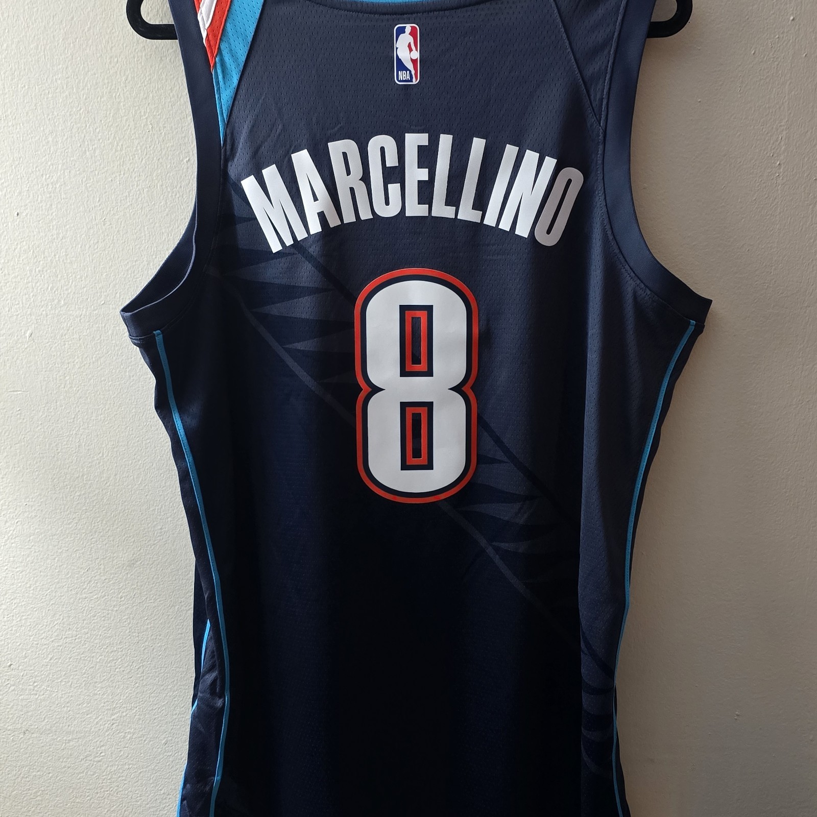 Nike Oklahoma City Thunder City Edition Custom Marcellino #8 Swingman Jersey…