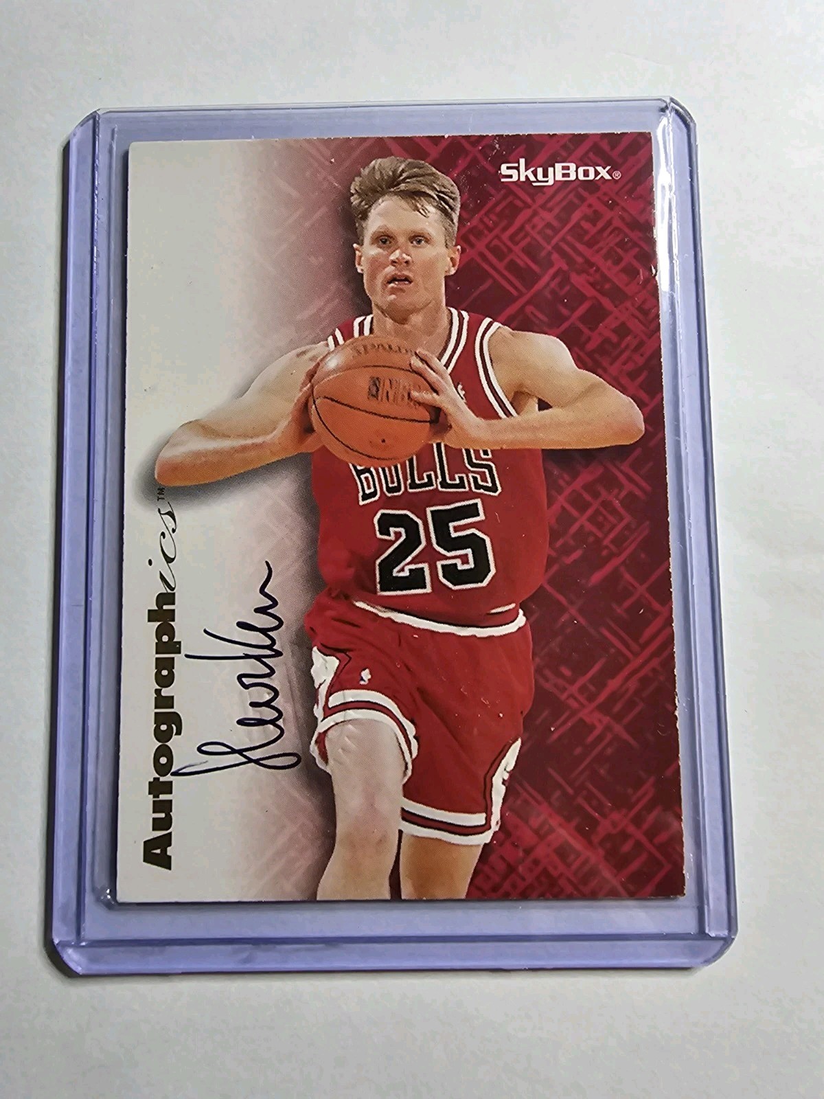 1996 Skybox International Autographics Steve Kerr Card