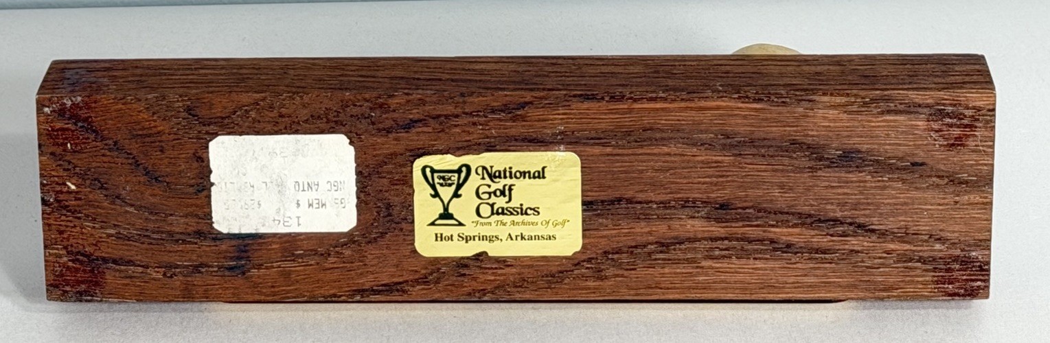 The Development Of The Golf Ball History Desktop Paperweight 1600-1910 Vintage