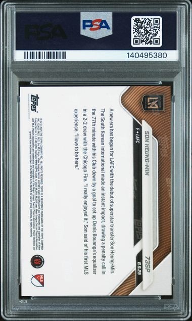 PSA10 2025 Topps Now MLS Debut #73SP Son Heung-Min LAFC Los Angeles FC