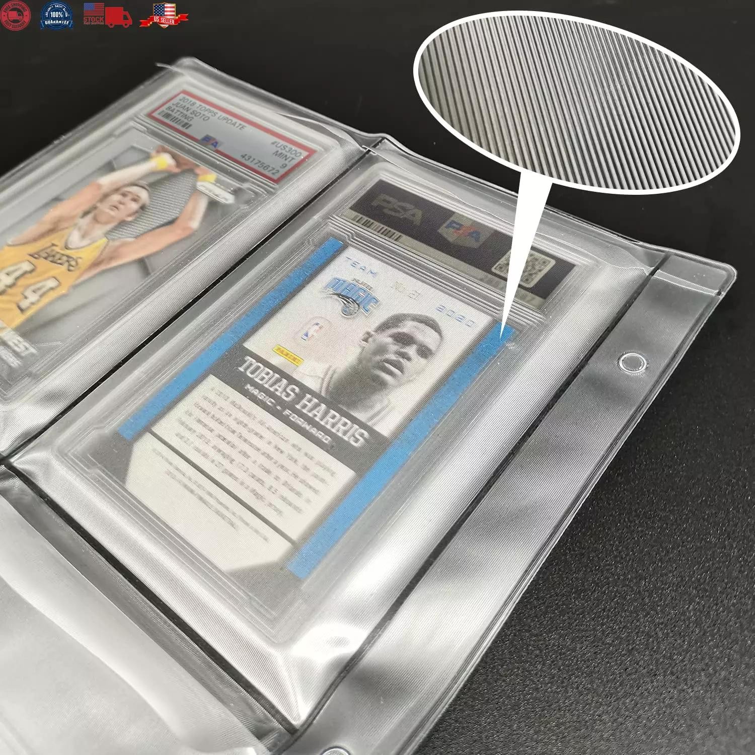 Graded Card Slab Binder Pages for Storage 10 Pages Hold 40 Psa, Bgs, ….