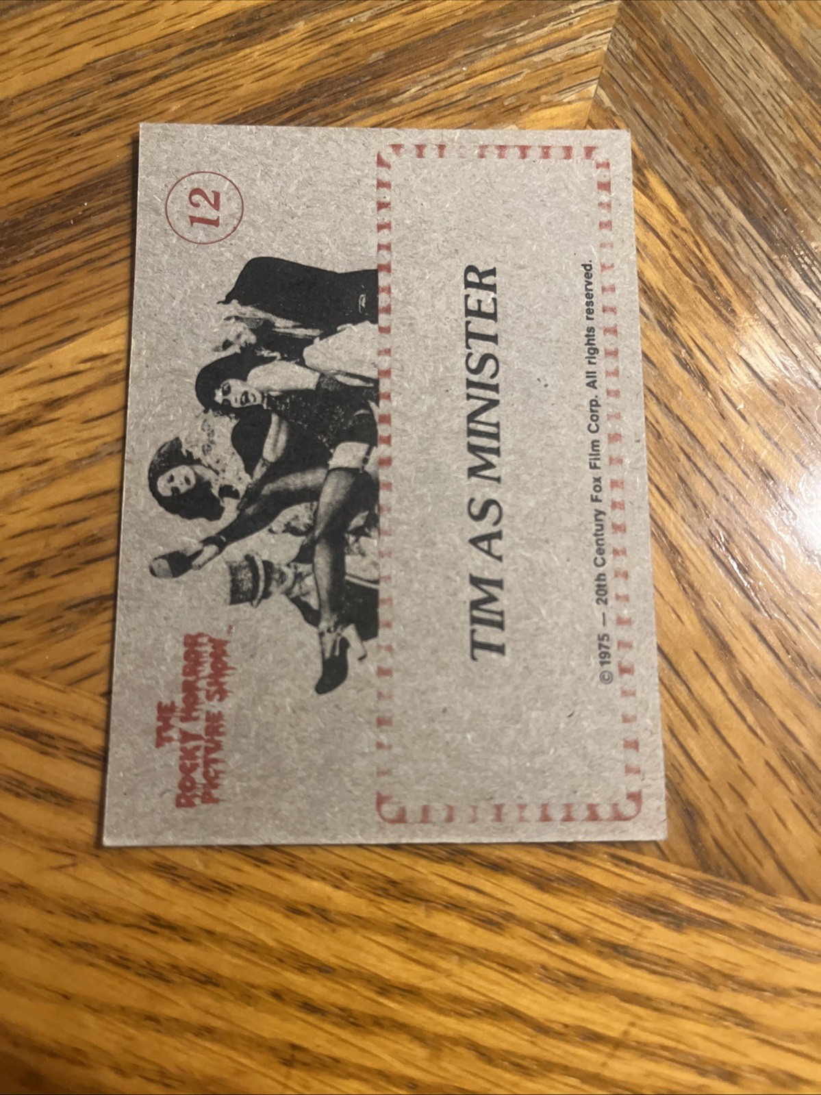 1975 FTCC Rocky Horror Picture Show Card #12 Tim As Minister 1980